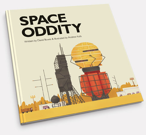 Space Oddity, de David Bowie como un cuento infantil, por Andrew Kolb