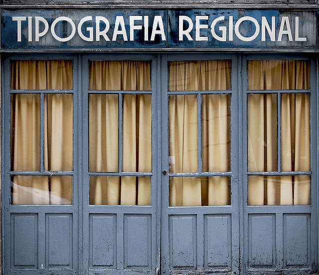 Tipografía Regional por Jorge Lens, en Flickr