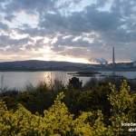 Amanecer en el lago de As Pontes (Foto Soledad Souto)