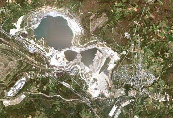 Lago de As Pontes en Google Maps Lago de As Pontes en Google Maps