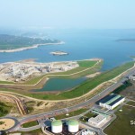 Lago de As Pontes desde la chimenea de la central (Foto Soledad Souto)